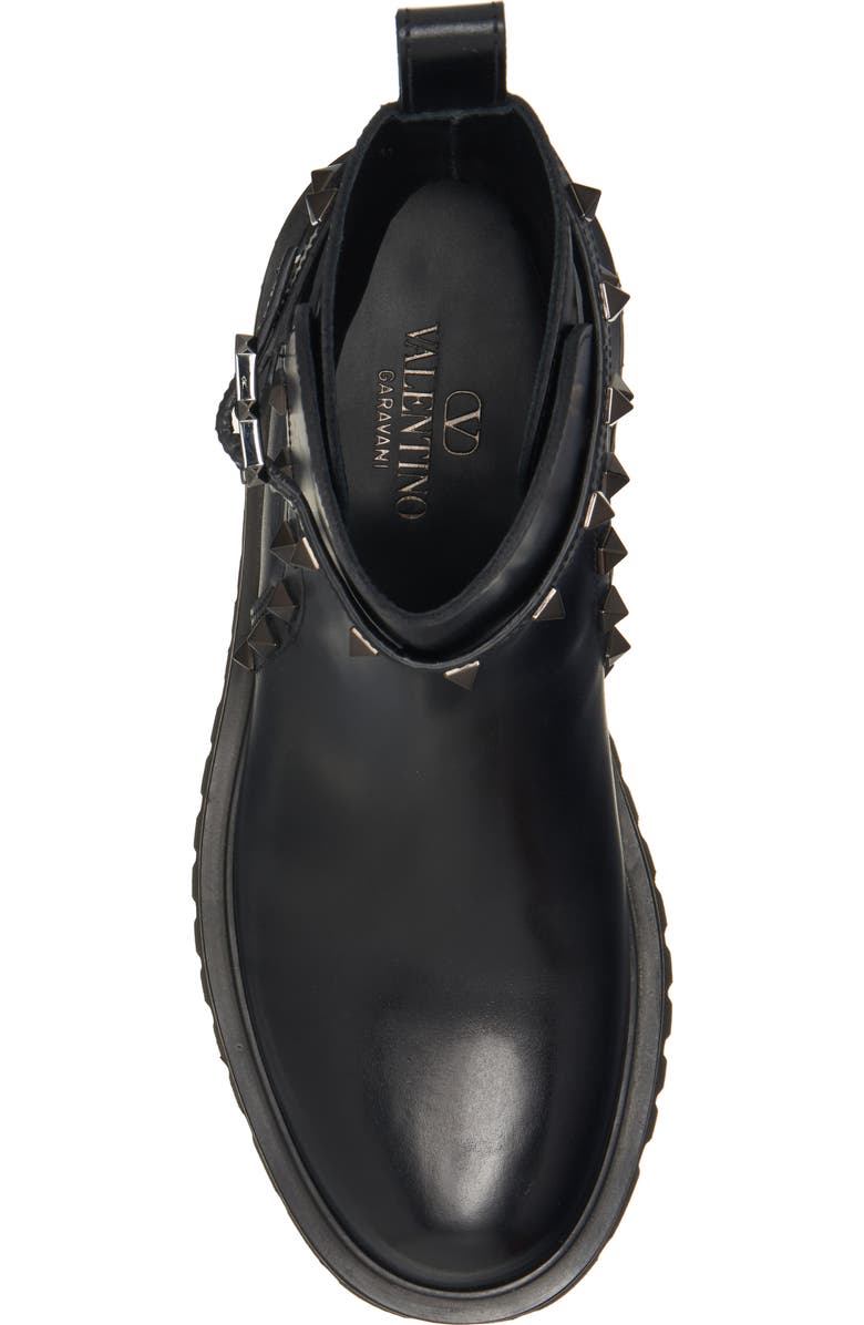 Valentino Garavani Rockstud Combat Boot, Alternate, color,
