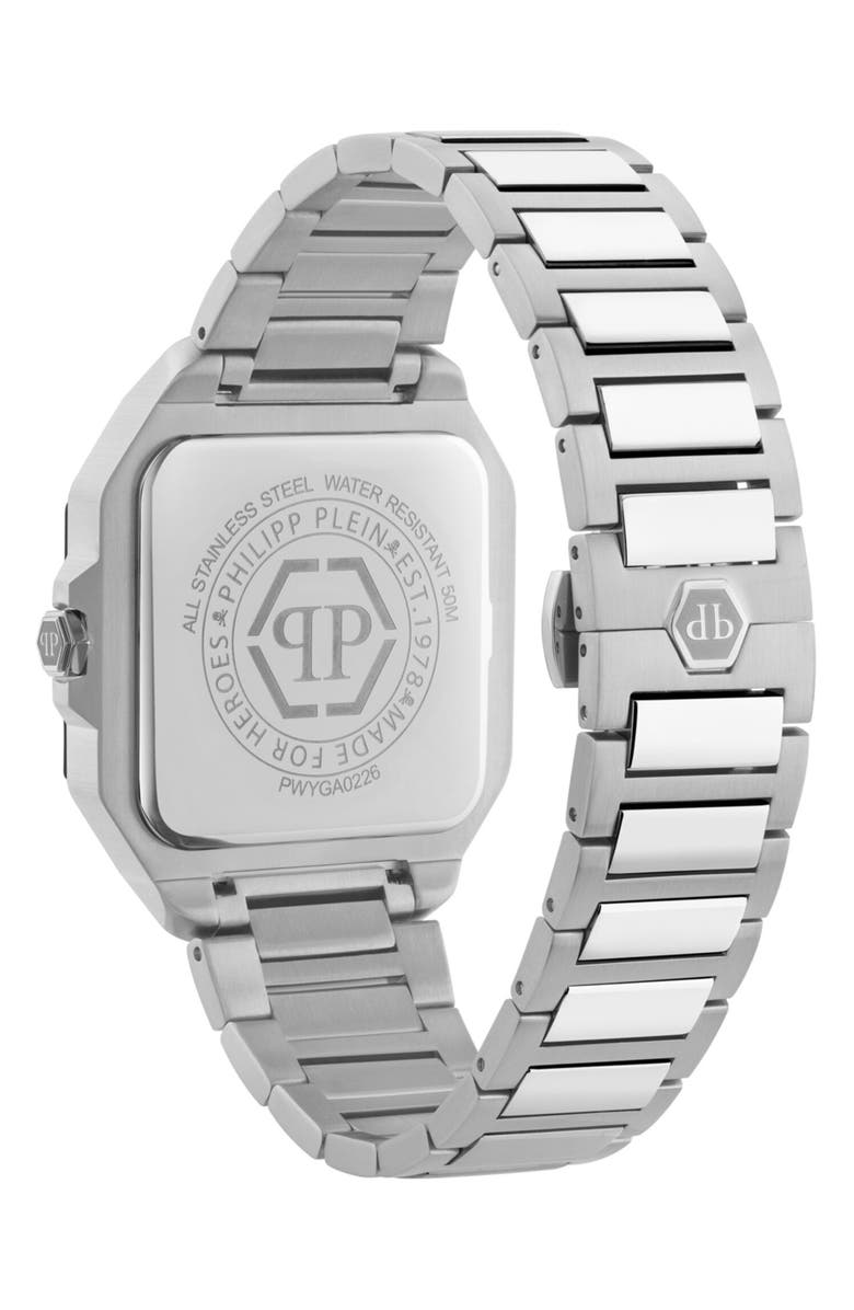 PHILIPP PLEIN Edge Bracelet Watch, 42mm, Alternate, color, Stainless Steel