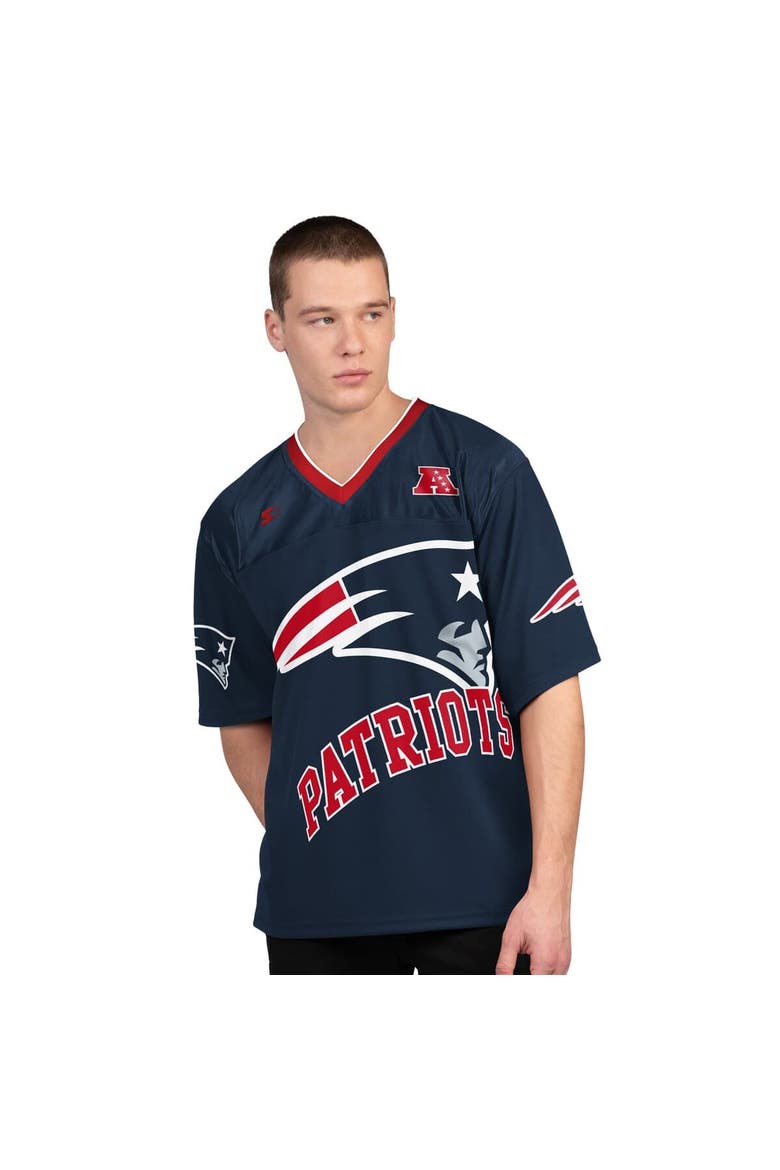 Men's Starter Navy/White New England Patriots Short Sleeve & Long Sleeve T-Shirt Combo Pack, Alternate, color, Navy