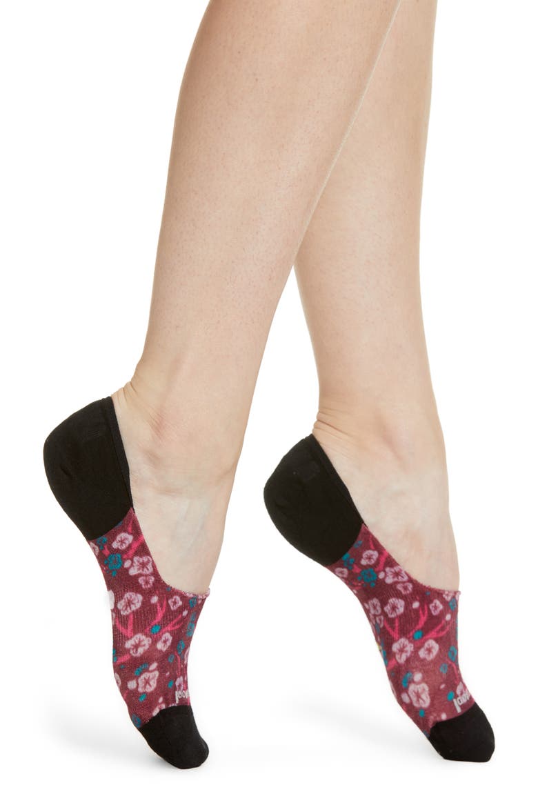 Curated Cherry No-Show Socks, Main, color, MULTI COLOR