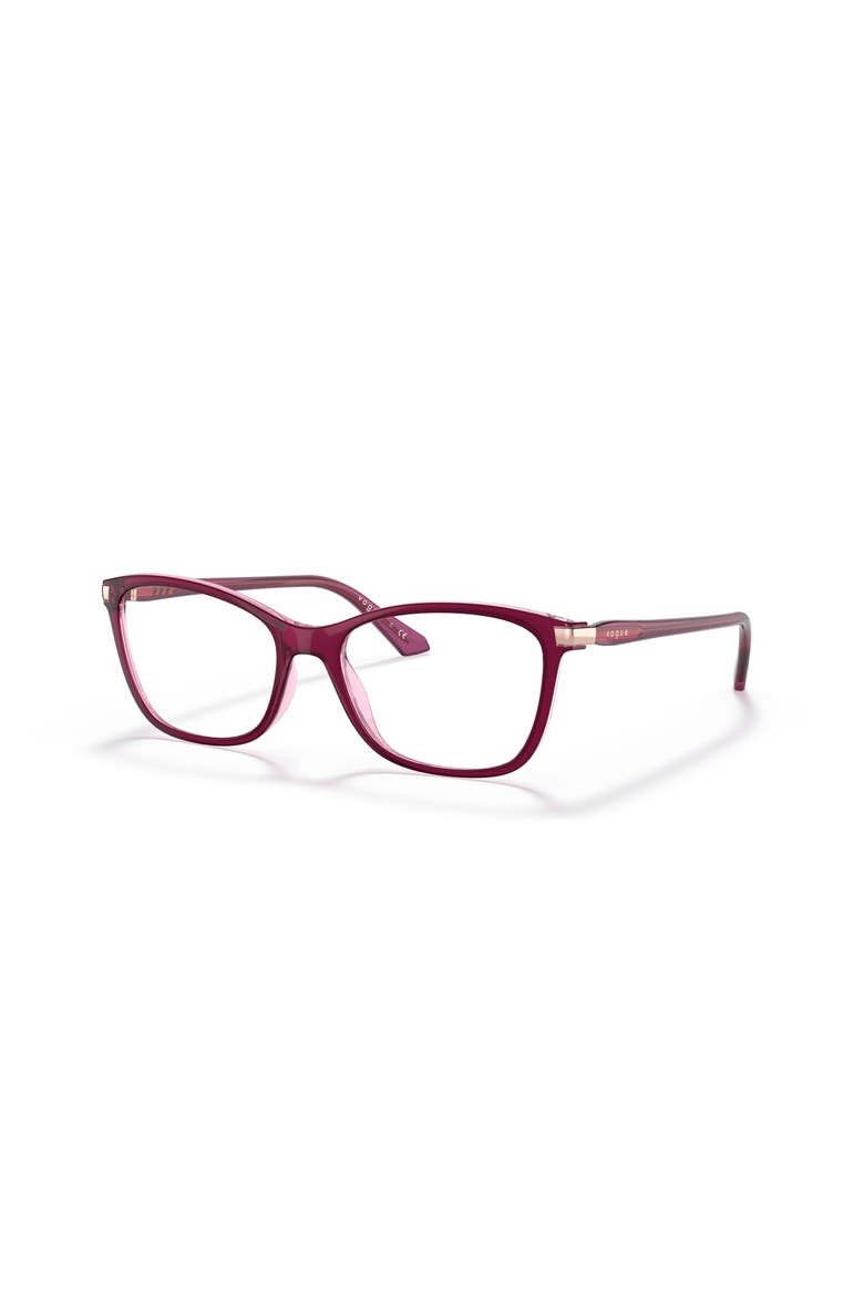 53mm Rectangle optical glasses, Main, color, Violet