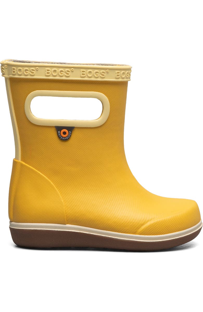 Bogs Kids' Skipper II Waterproof Rain Boot, Alternate, color, Mustard