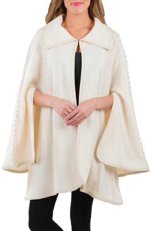 Faux Leather Stitch Cape