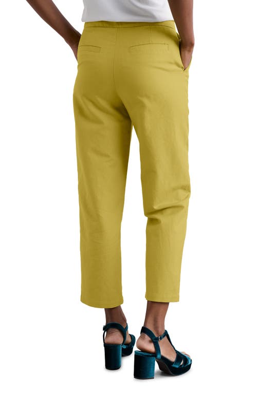 Shop Seasalt Cornwall Westlin Linen & Organic Cotton Suit Pants In Lime