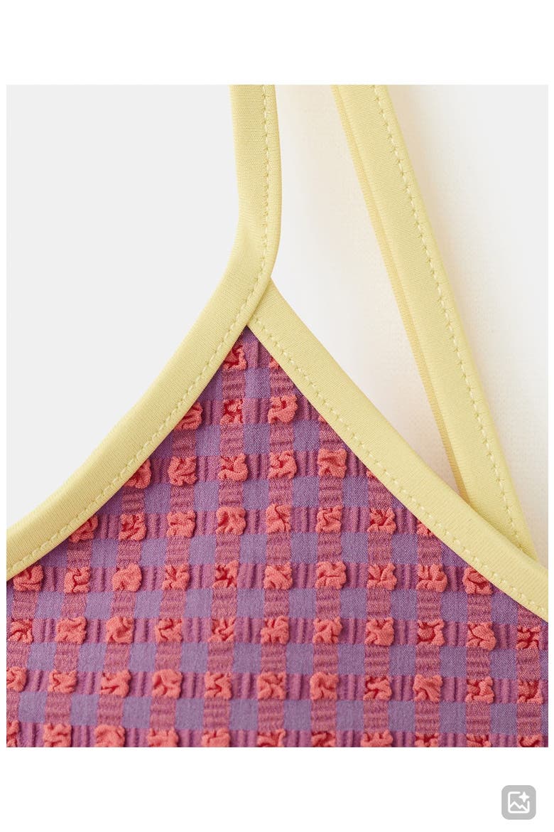 Textured Two-Piece Swimsuit, Alternate, color, ORANGE
