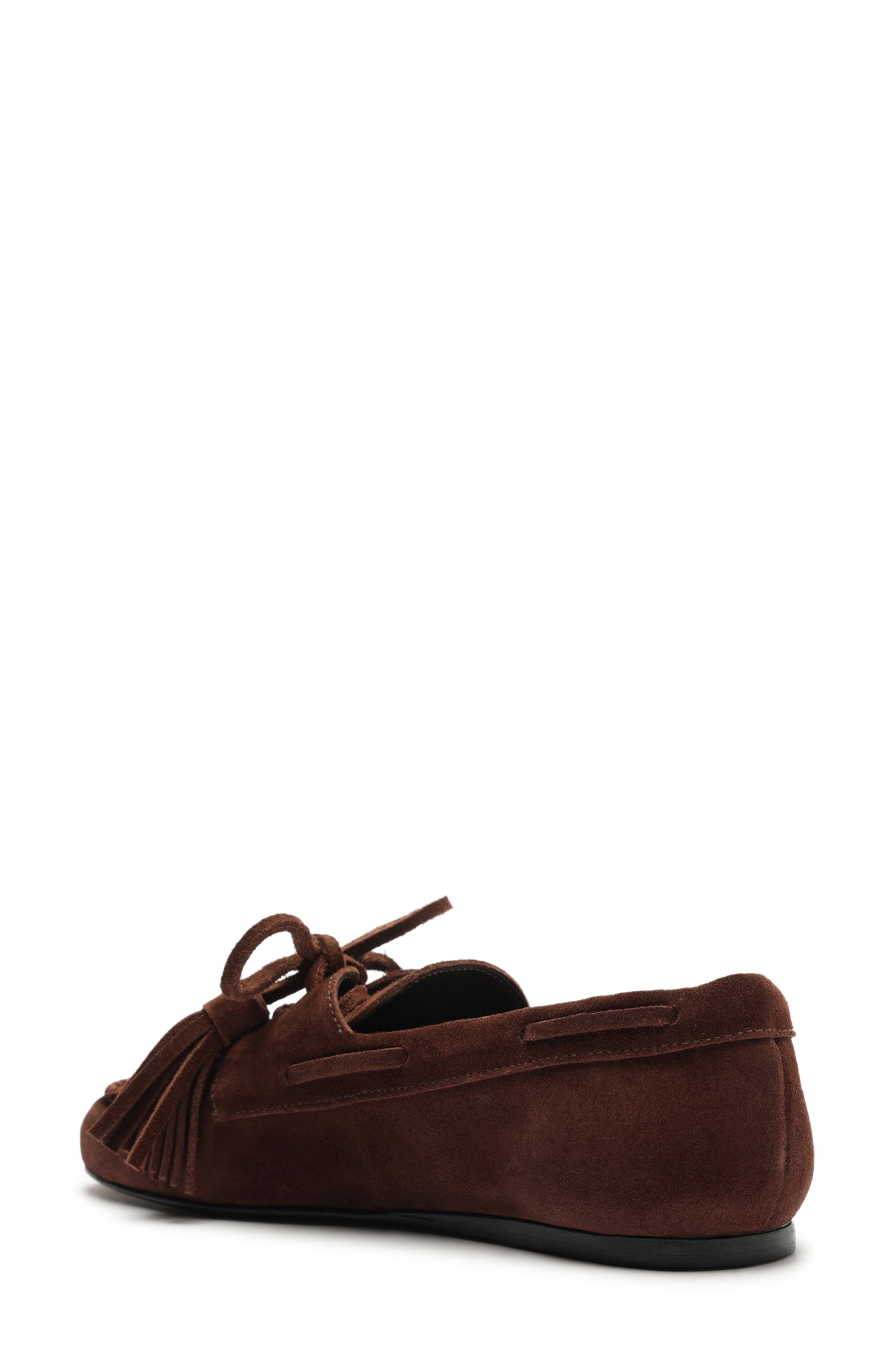 Schutz Kim Moccasin Loafer, Alternate, color, Chestnut Brown