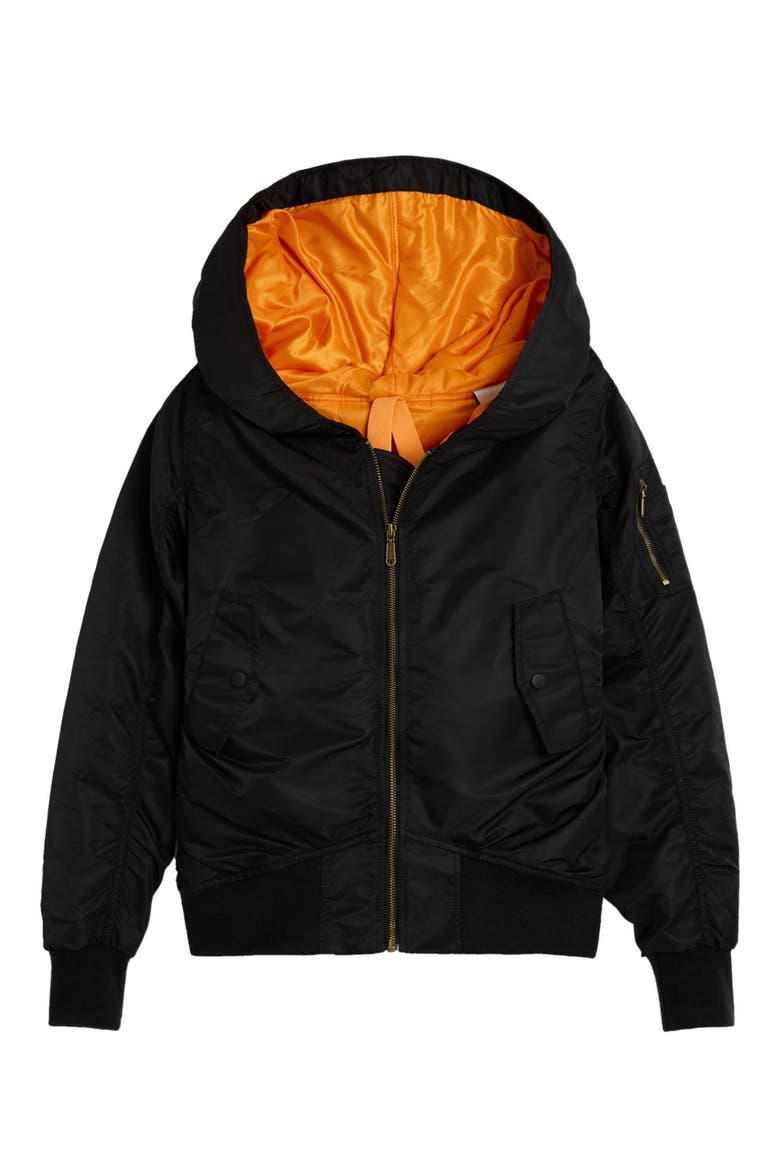 Masha Popova Hooded Jacket, Alternate, color, BLACK