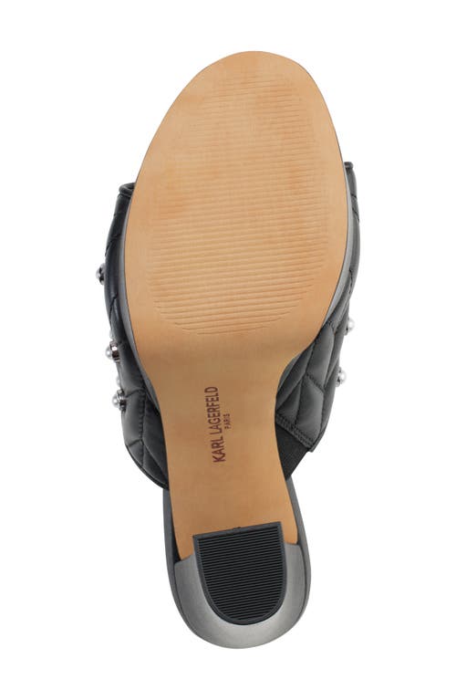 Karl Lagerfeld Aviva Platform Sandal In Black