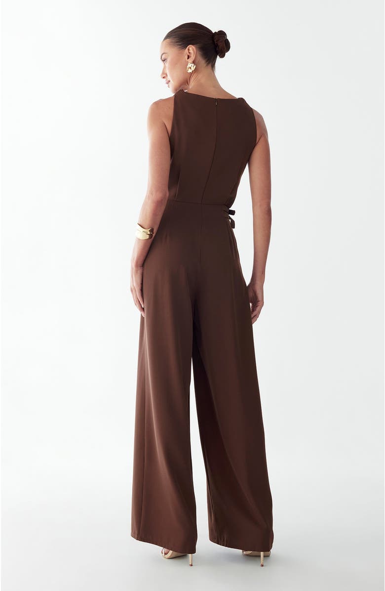 BWLDR Dalia Jumpsuit, Alternate, color, Chocolate