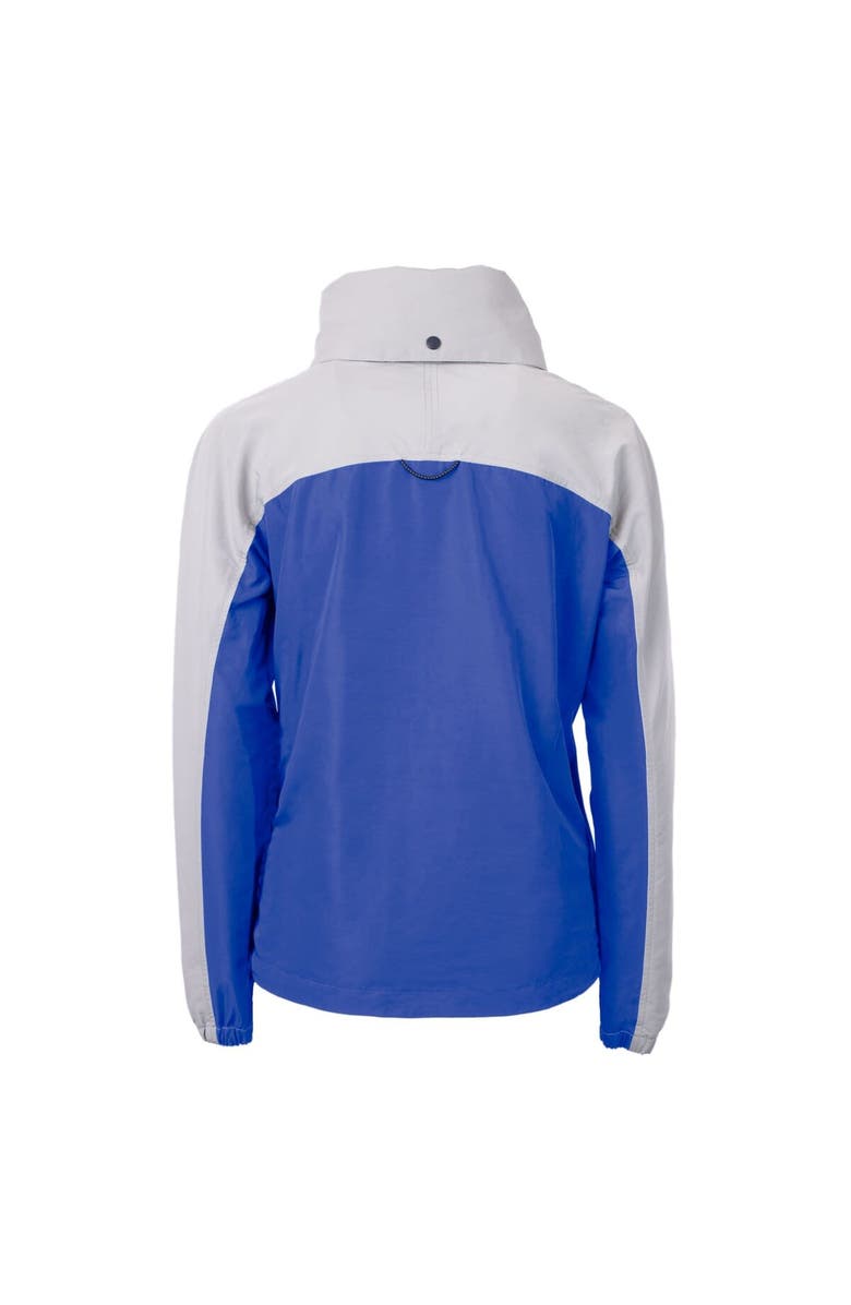 Cutter & Buck Women's Cutter & Buck Royal/Gray Florida Gators Swinging Gator Charter Eco Recycled Half-Zip Anorak Jacket, Alternate, color, 