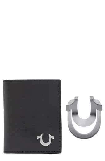 True Religion Credit Card Case & Horseshoe Money Clip Gift Set