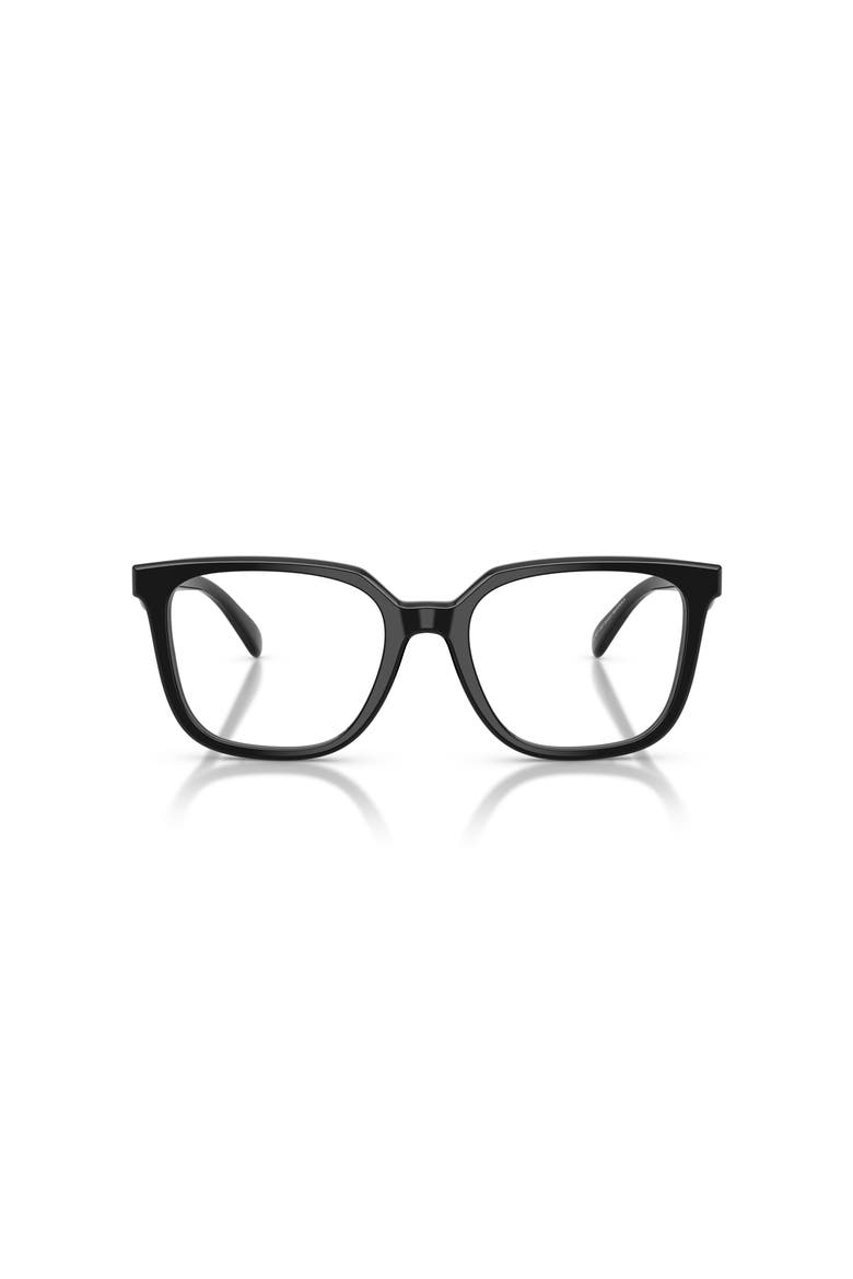 54mm Square optical glasses, Alternate, color, Black