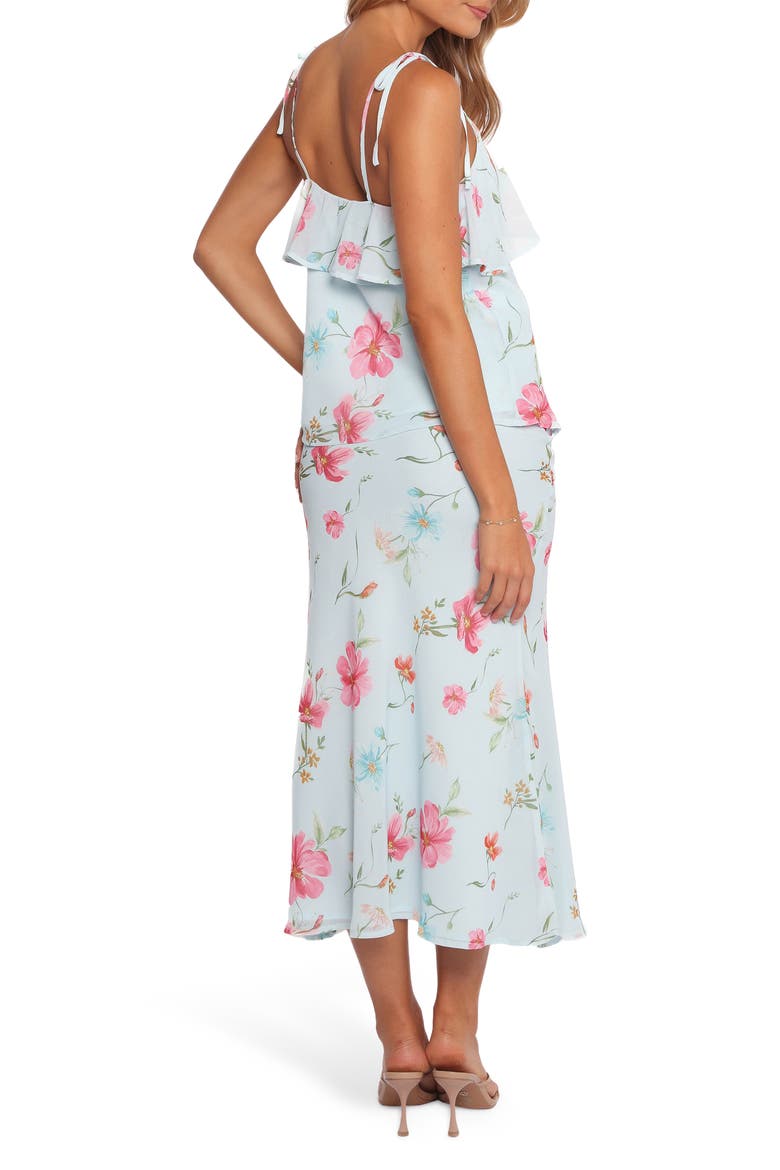 Valeria Floral Camisole & Maxi Skirt Set, Alternate, color, BLUE FLORAL