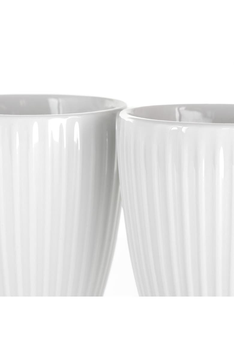 Elama Elle 12 Piece Round Porcelain Mug Set, Alternate, color, White