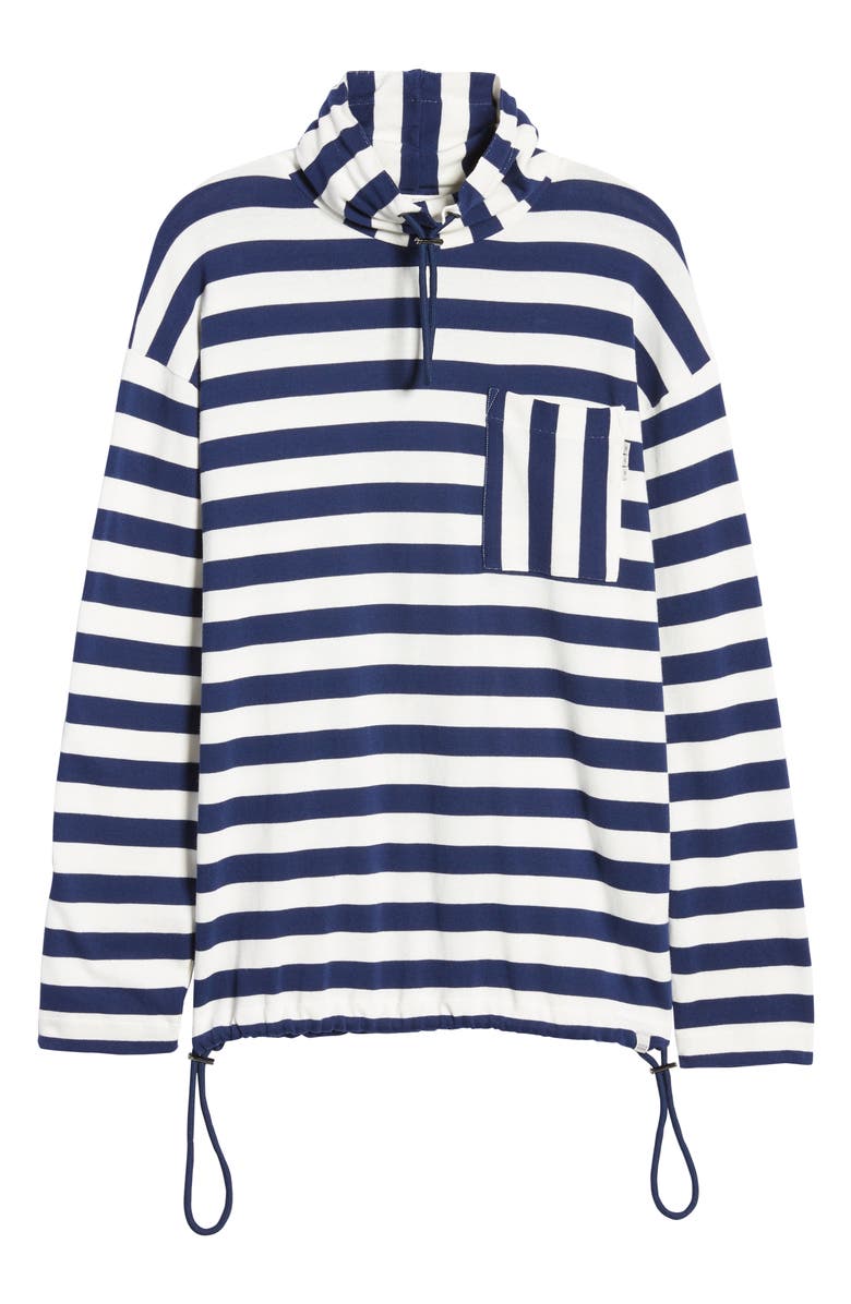 Scotch & Soda Stripe Funnel Neck Pullover, Alternate, color,