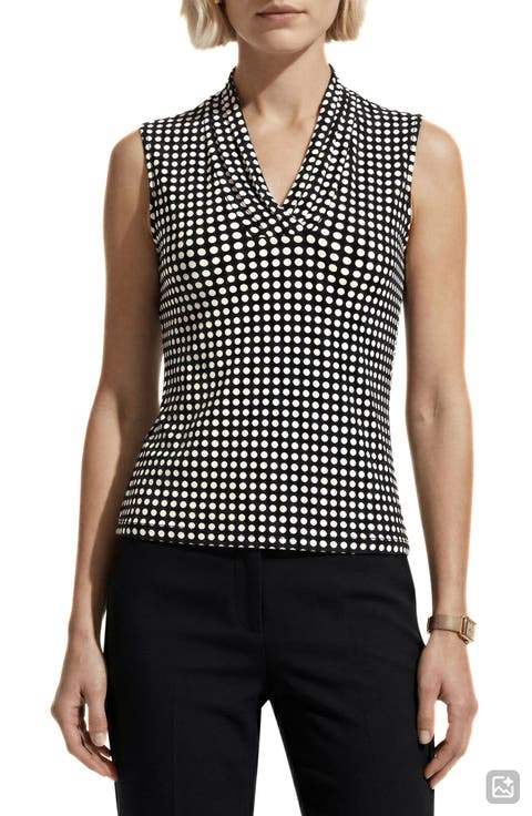 Triple Pleat Sleeveless Top