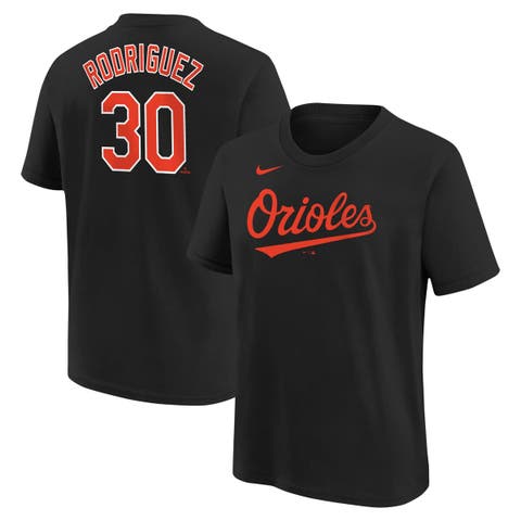 Youth Nike Grayson Rodriguez Black Baltimore Orioles Name & Number T-Shirt