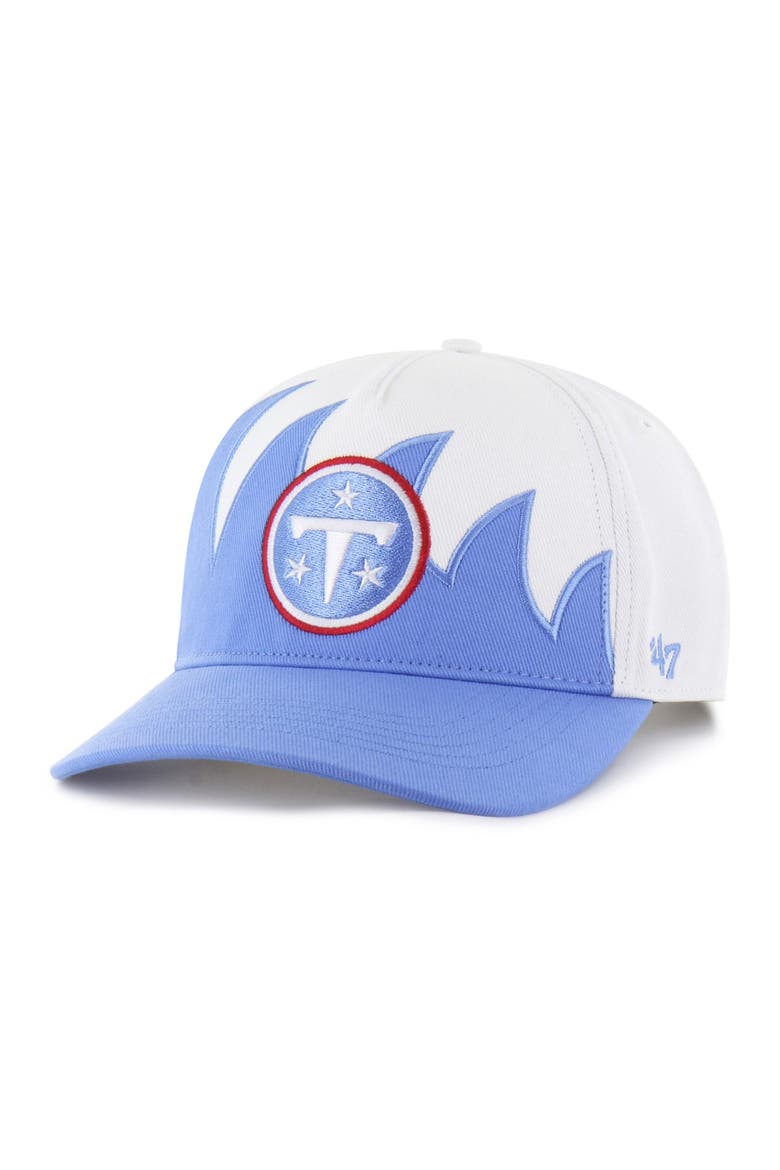 Men's '47 White Tennessee Titans Jagged Hitch Adjustable Hat, Main, color, White