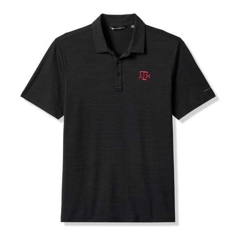 Men's TravisMathew Black Texas A&M Aggies Halftime Show Heater Tri-Blend Polo