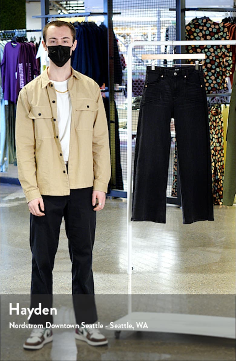 Anessa High Waist Crop Wide Leg Jeans, sales video thumbnail