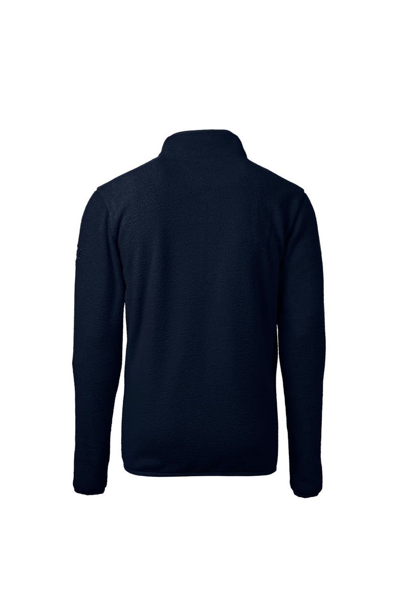 Cutter & Buck Men's Cutter & Buck Navy Northern Arizona Lumberjacks Vault Cascade Eco Sherpa Fleece Big & Tall Quarter-Zip Top, Alternate, color,