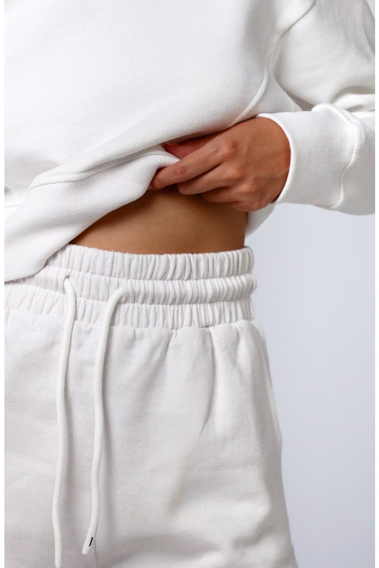 Hemp Essentials Fleece Shorts, Alternate, color, white