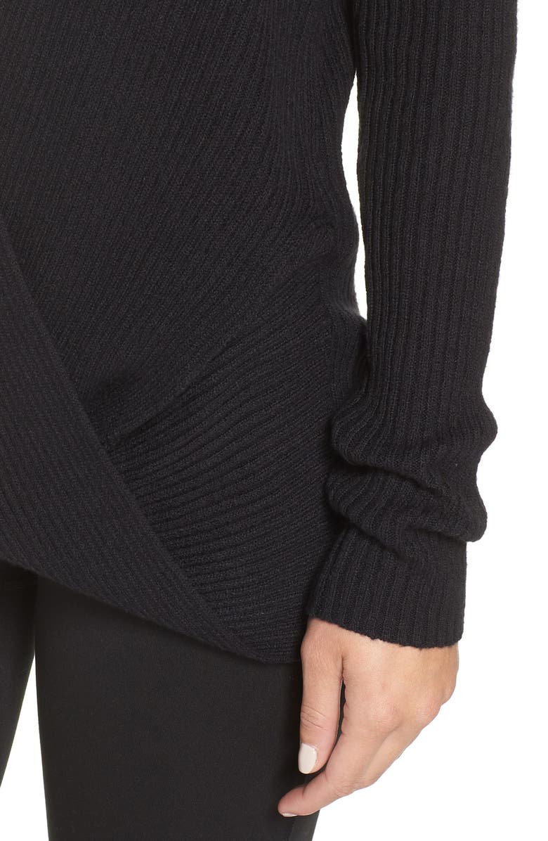 Zella Wrap Sweater, Alternate, color,