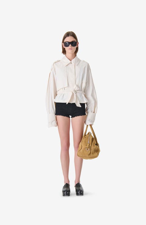 Zynia Cropped Trench Jacket