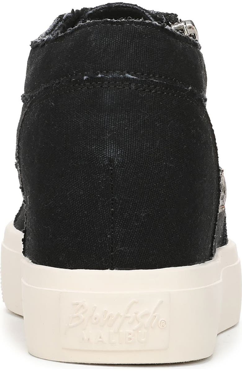 Blowfish Malibu Zayla Platform Sneaker, Alternate, color, Black Canvas