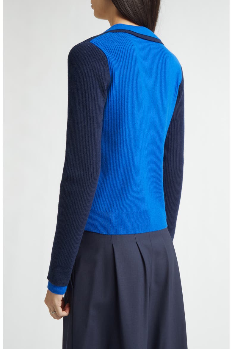 Doubled Cashmere Polo, Alternate, color, DARK SAPPHIRE