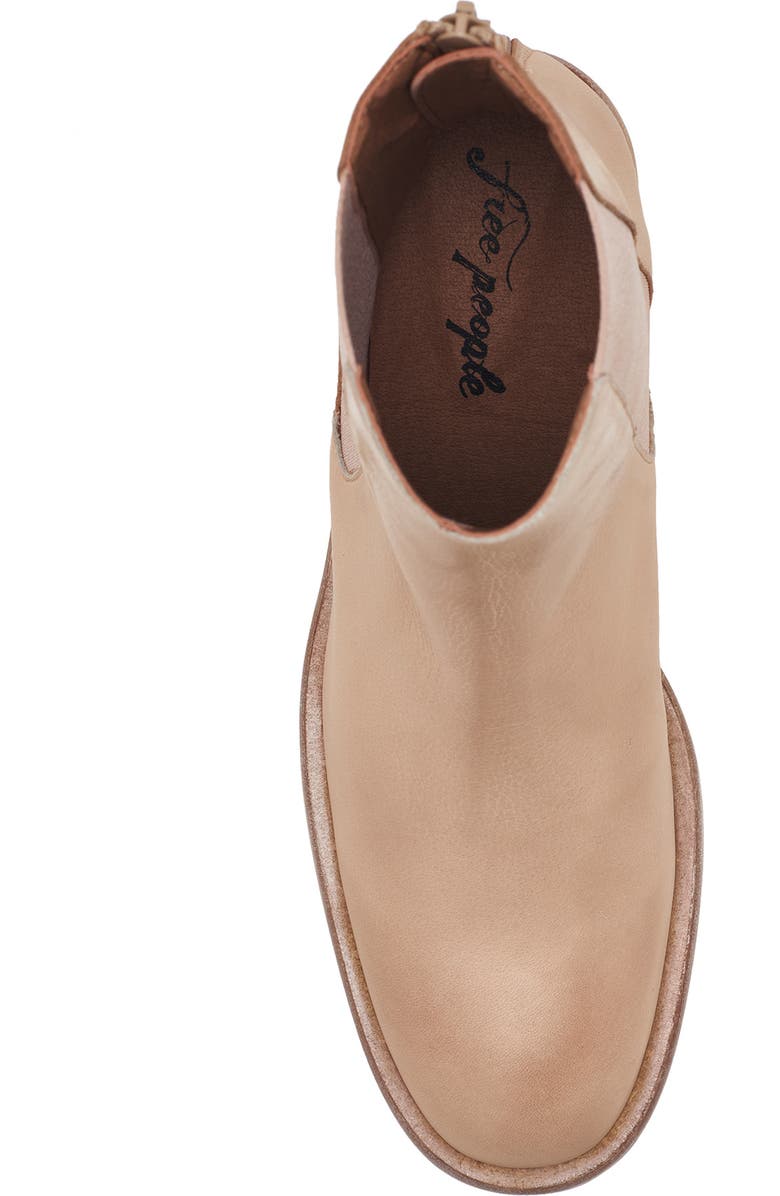 Free People Essential Chelsea Boot, Alternate, color, Natural Leather