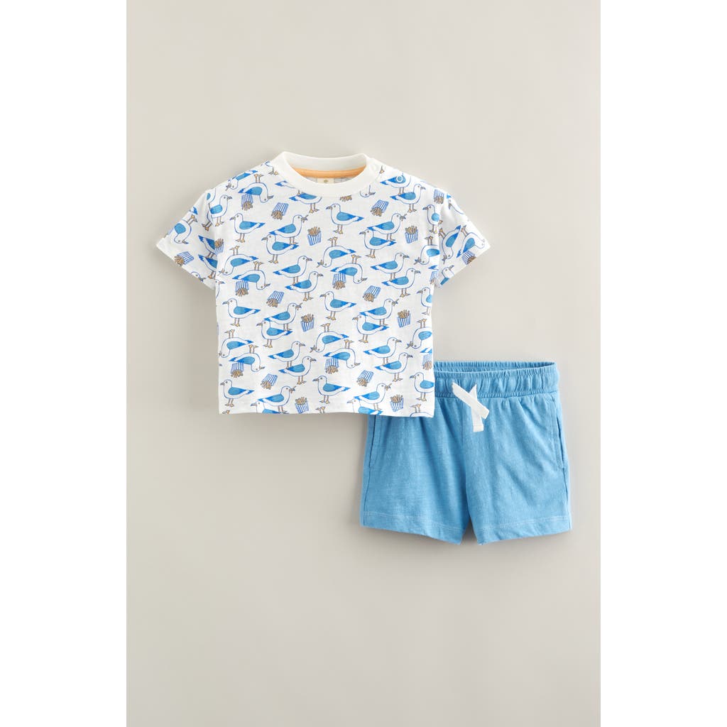 Tucker + Tate Print Cotton T-shirt & Shorts Set In Blue