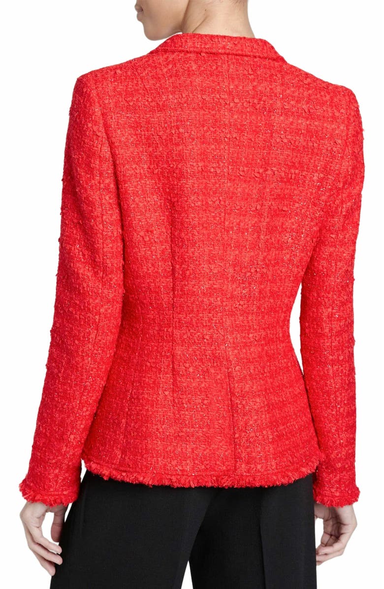 Santorelli ALAIA Double Breasted Tweed Jacket, Alternate, color, 
