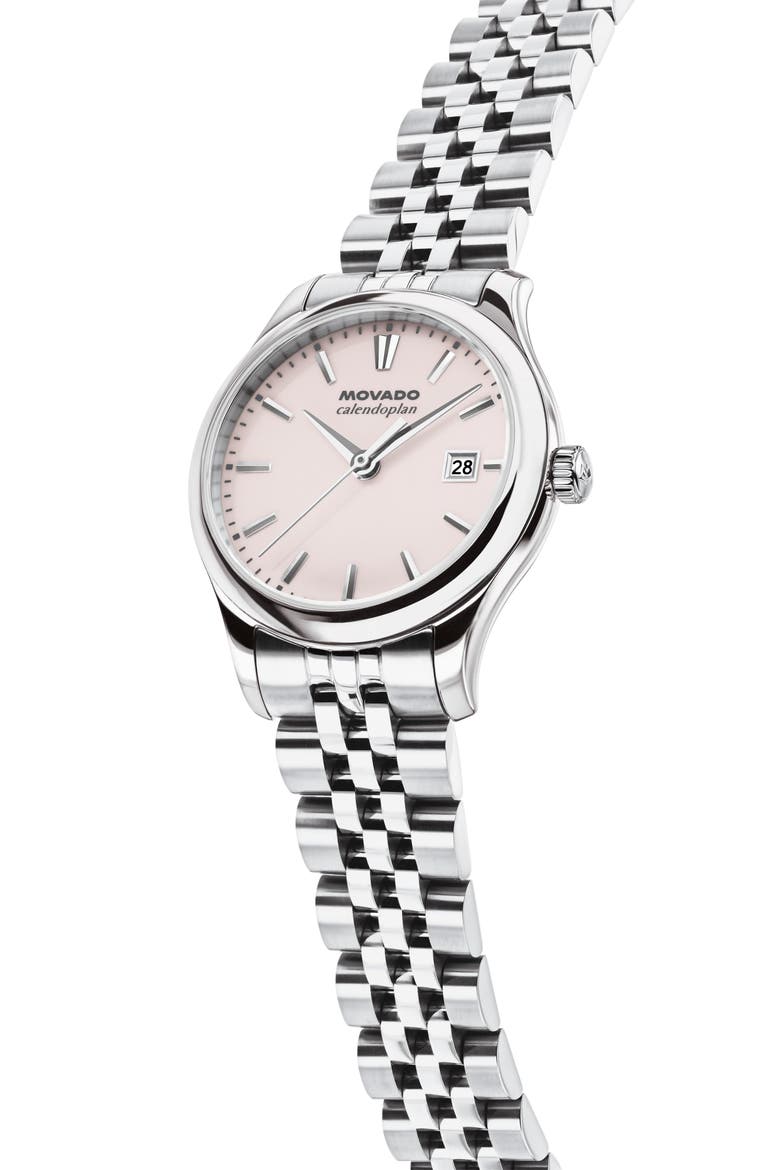 Heritage Series Calendoplan Bracelet Watch, Alternate, color, LIGHT PINK