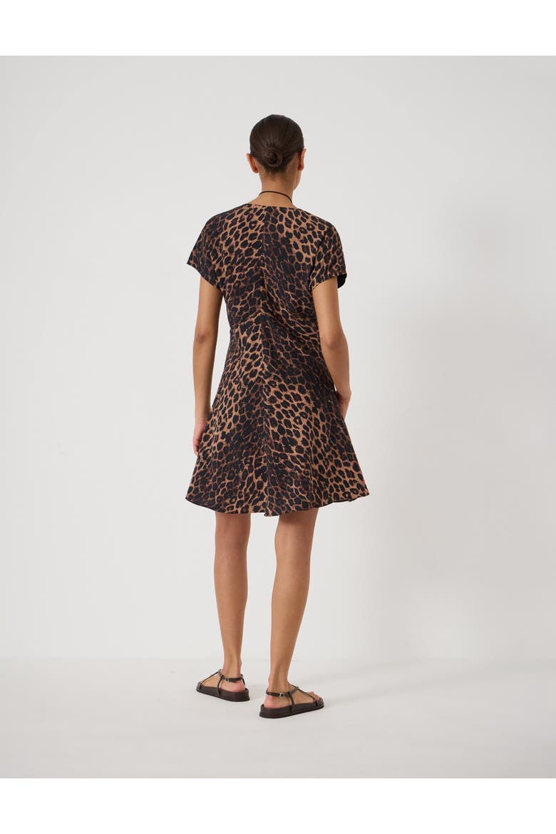 Grace Air Flow V-Neck Mini Dress, Alternate, color, Soft Leopard