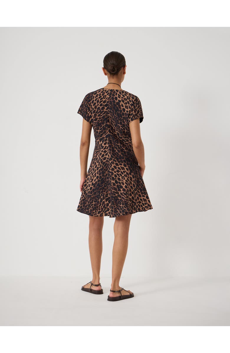Hush Grace Air Flow V-Neck Mini Dress, Alternate, color, Soft Leopard