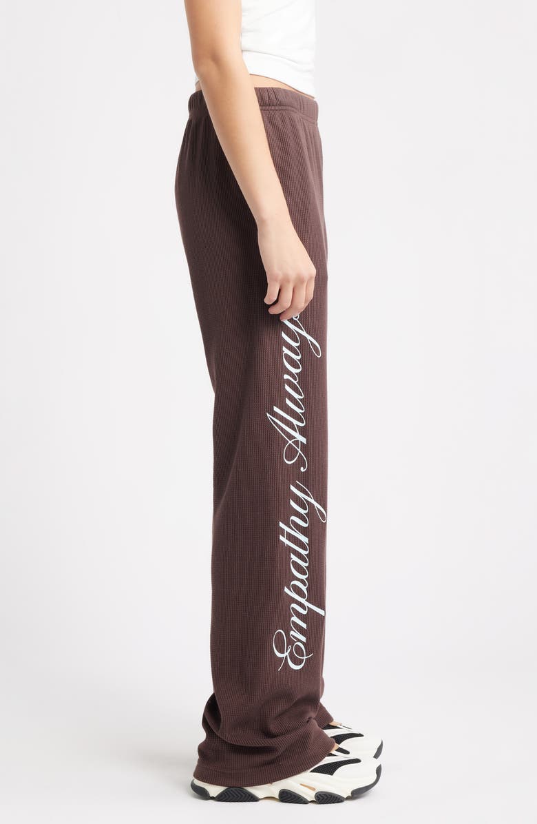 THE MAYFAIR GROUP Empathy Always Waffle Knit Pants, Alternate, color, Brown