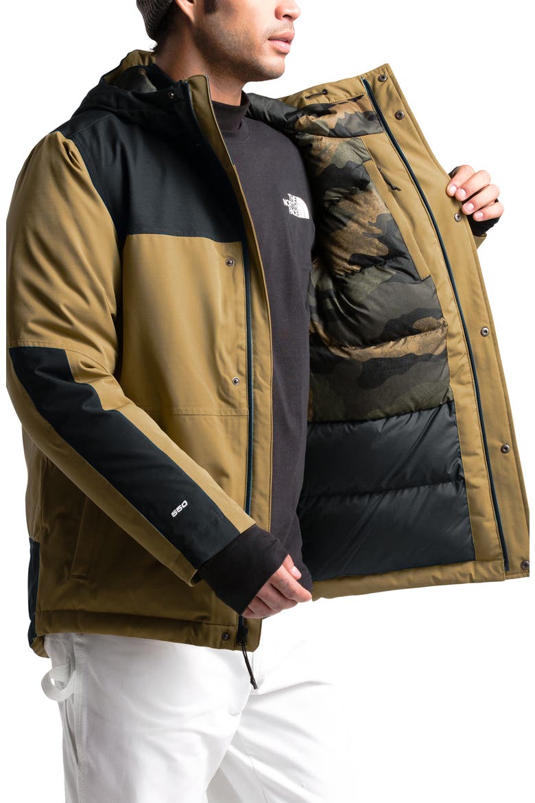 Balham 500 Fill Power Down Jacket, Alternate, color, BRITISH KHAKI/ BURNT GREEN