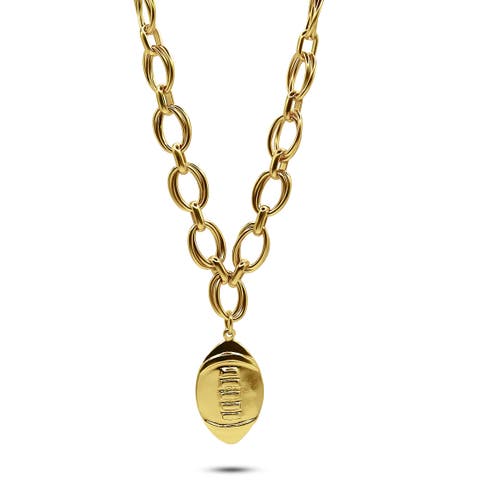 Varsity Football Chain Necklace