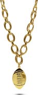 Bowood Lane Varsity Football Chain Necklace