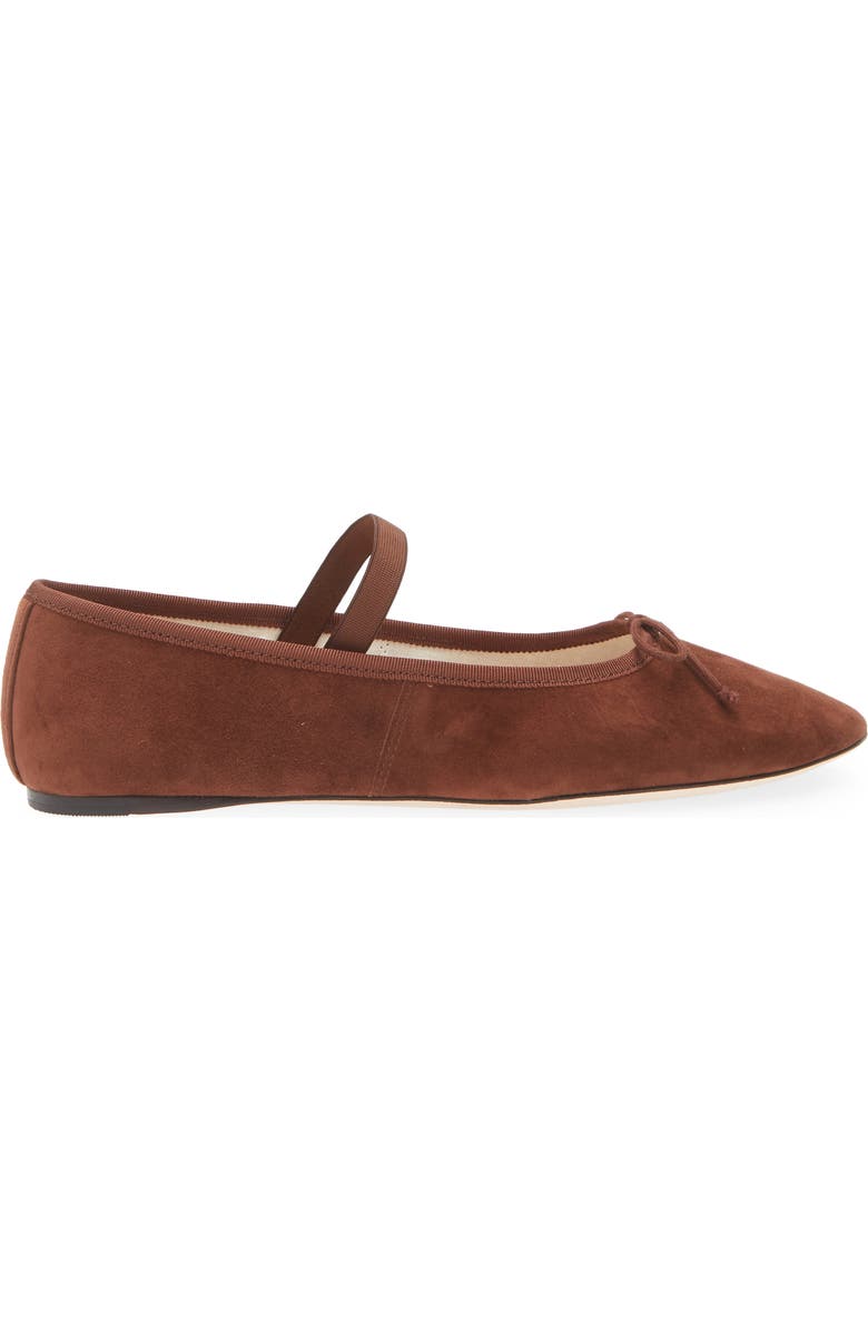 Loeffler Randall Leonie Mary Jane Flat, Alternate, color, Espresso