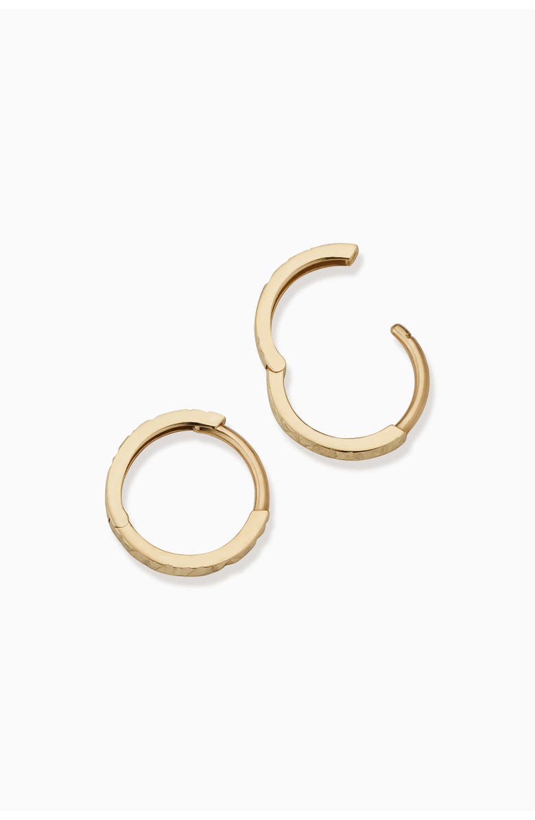 Oradina 14K Yellow Gold Celebration Mini Hoops, Alternate, color, Yellow Gold