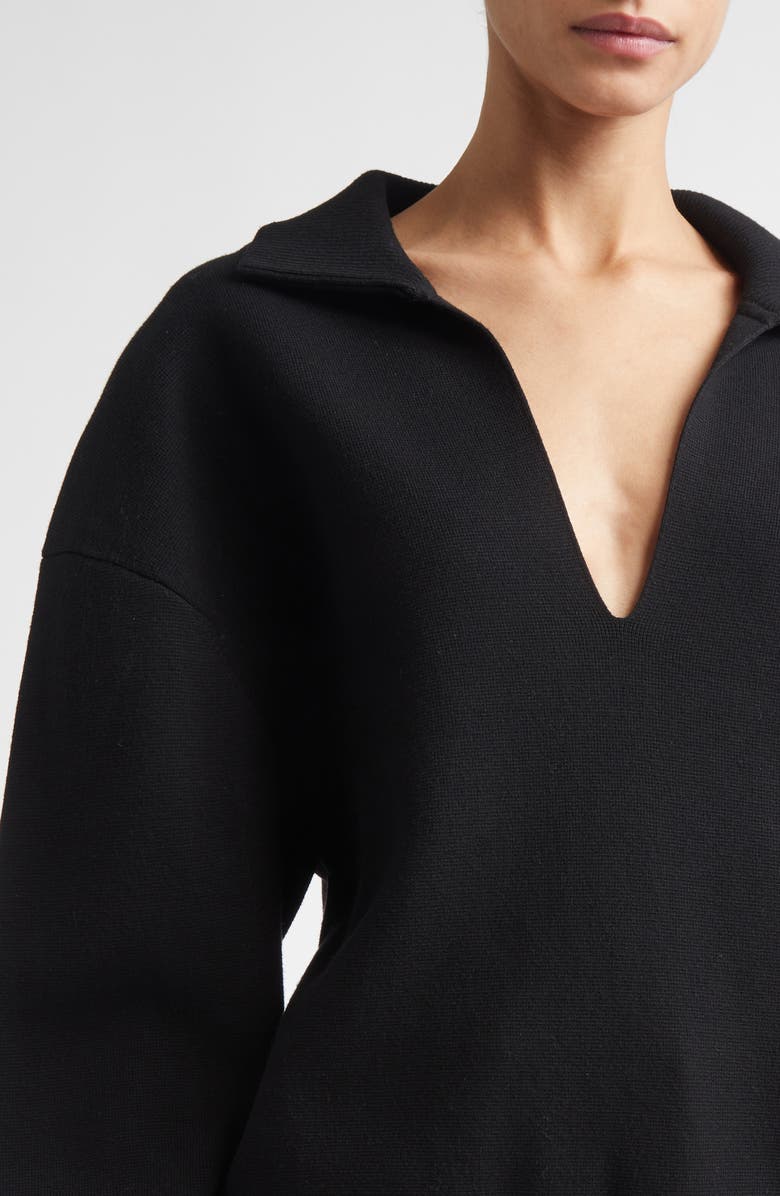 A.L.C. Timmy Johnny Collar Sweater, Alternate, color, Black