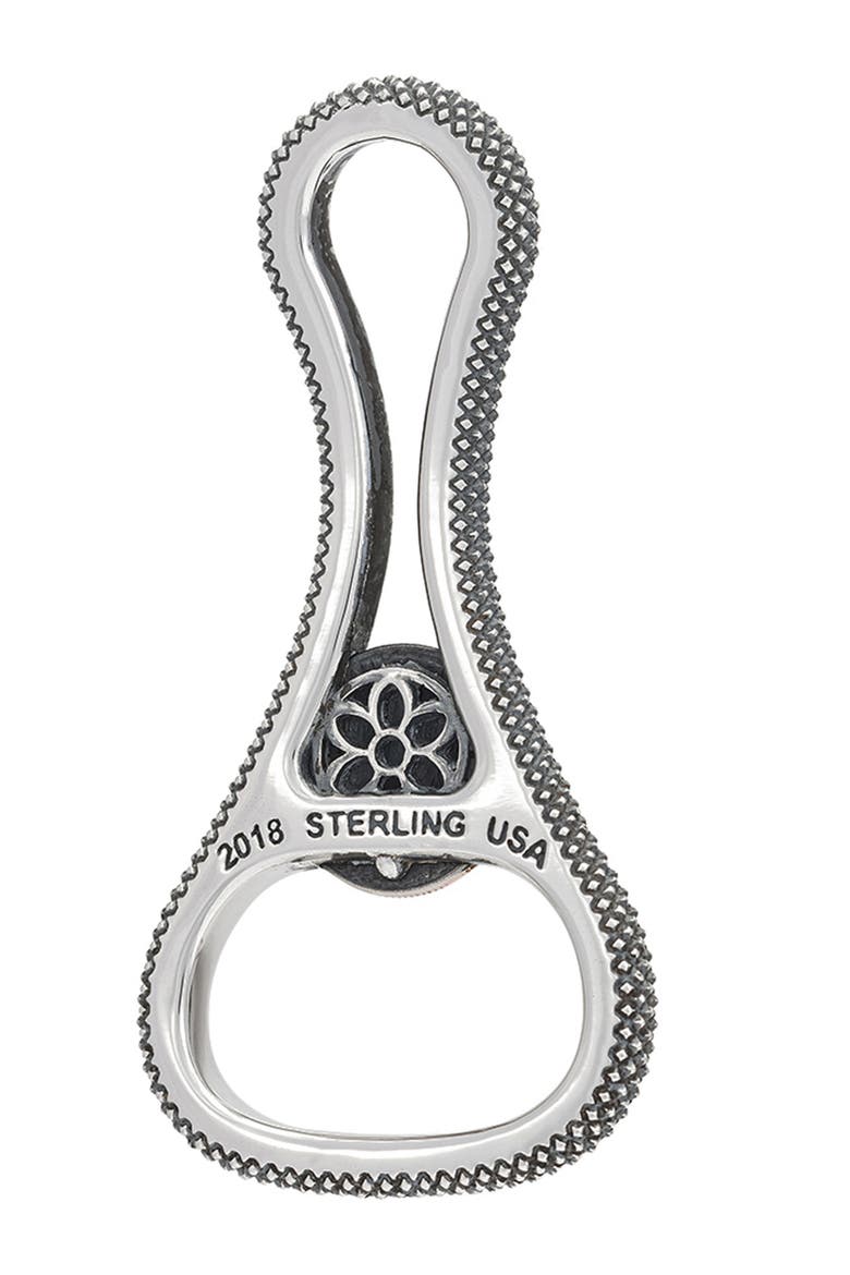 Goosebumps Church Key Bottle Opener, Main, color, STERLING SILVER