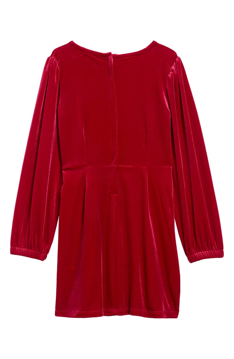 Habitual Logan Velour Wrap Dress, Alternate, color, 