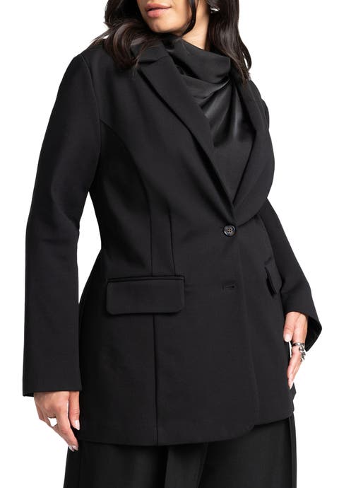 The Ultimate Stretch Long Two Button Blazer (Plus Available)