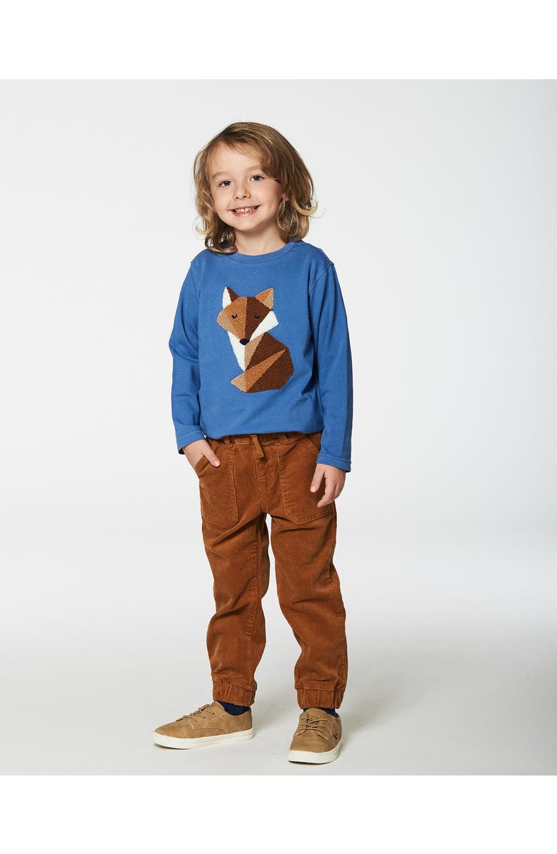 Deux par Deux Little Boy's T-Shirt With Applique Blue, Alternate, color, 