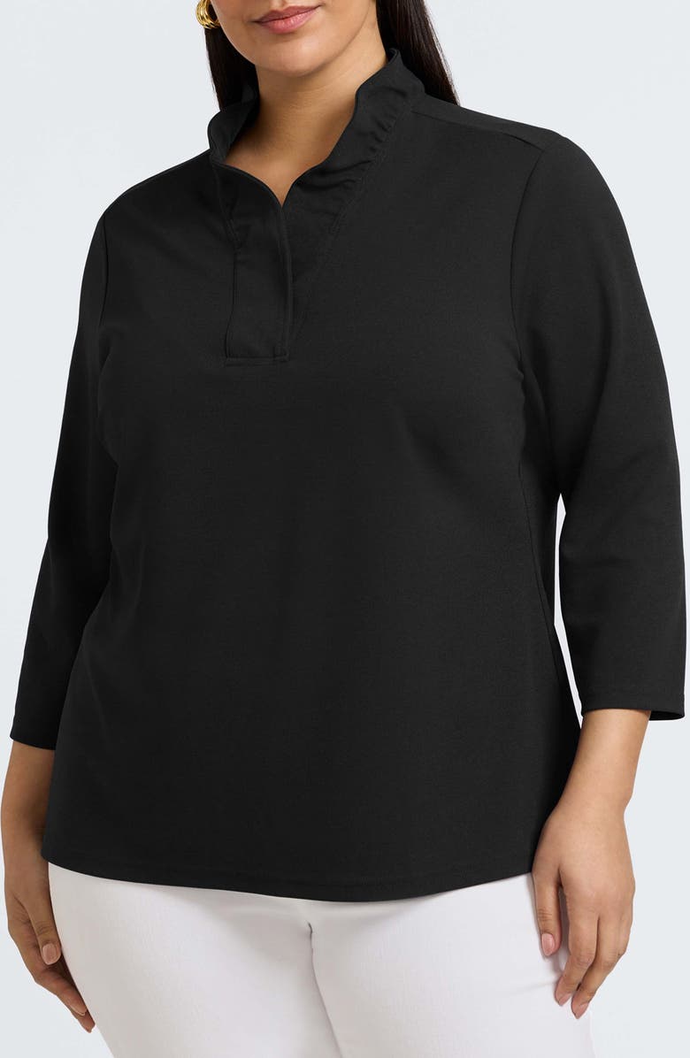 Foxcroft Tammy Crepe Top, Main, color,