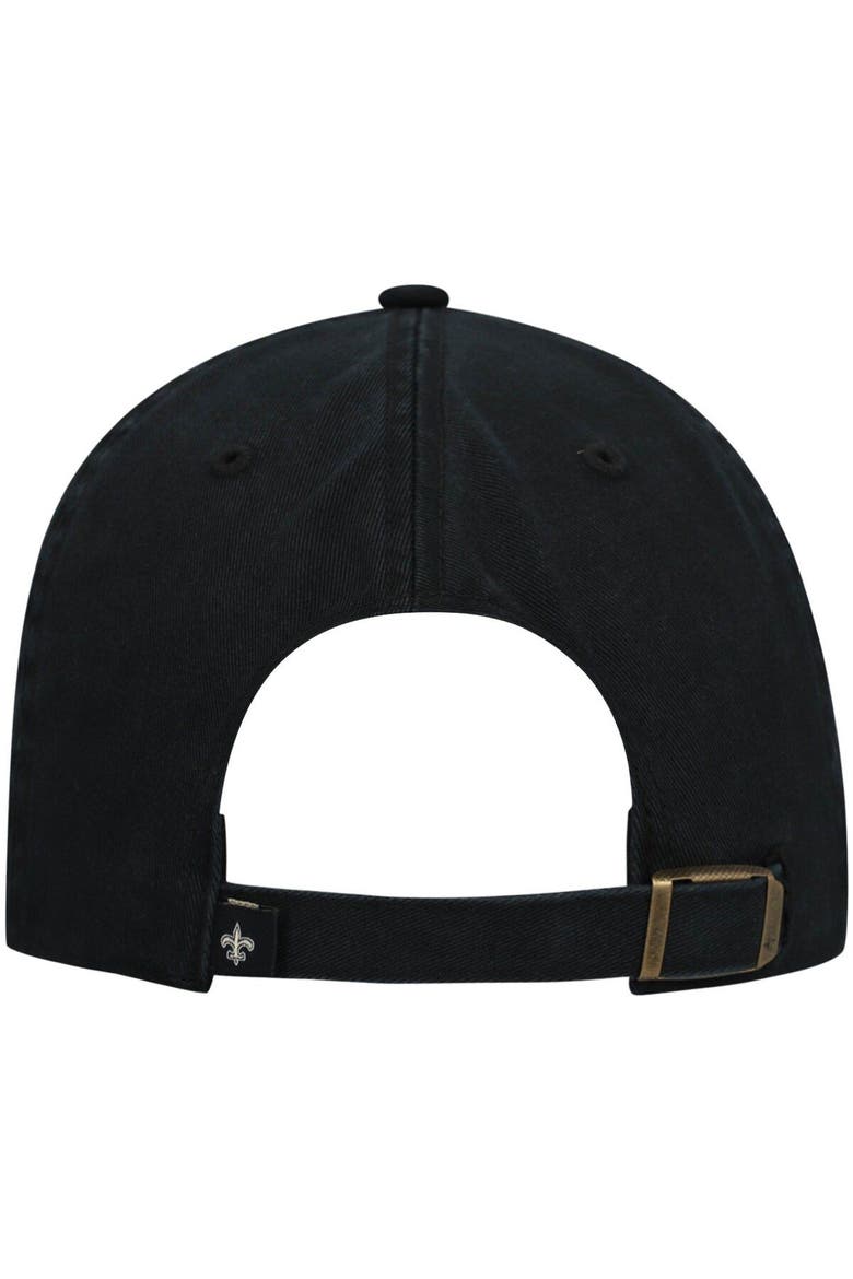 Men's '47 Black New Orleans Saints Clean Up Alternate Adjustable Hat, Alternate, color, BLACK