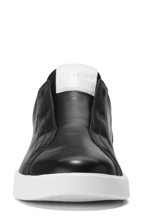 Cole Haan Grand Crosscourt Luxe Slip-on Sneaker In Black